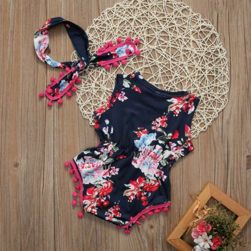 Blossom Breeze Baby Romper Set
