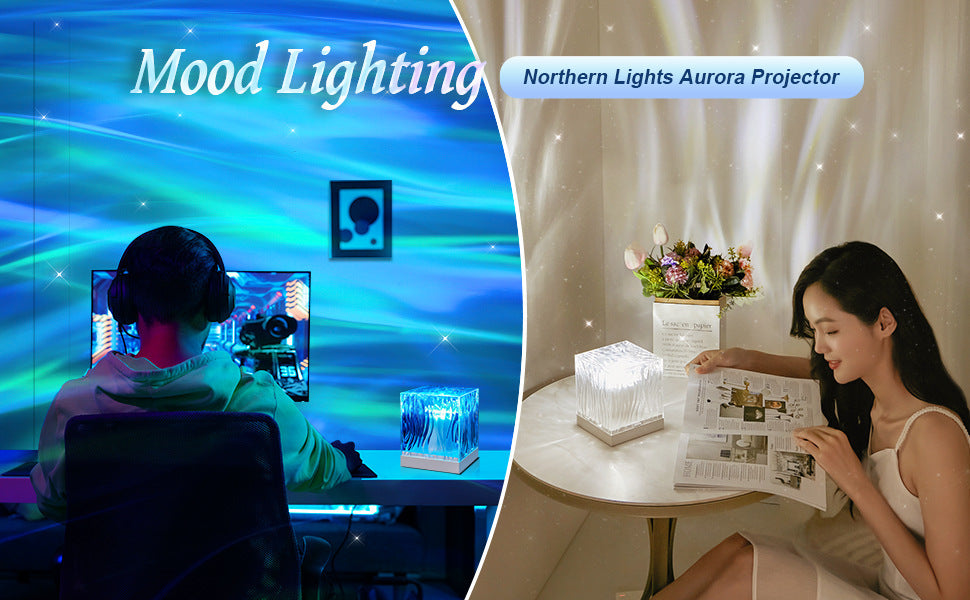 Northern Lights Water Ripple Projection Lamp – Create Your Dreamy Atmosphere - Little Dreamers Kingdom