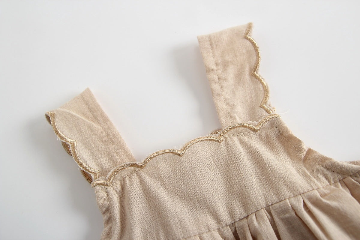 Baby Girl Ruffle Romper Dress – Soft Cotton One-Piece Bodysuit - Little Dreamers Kingdom