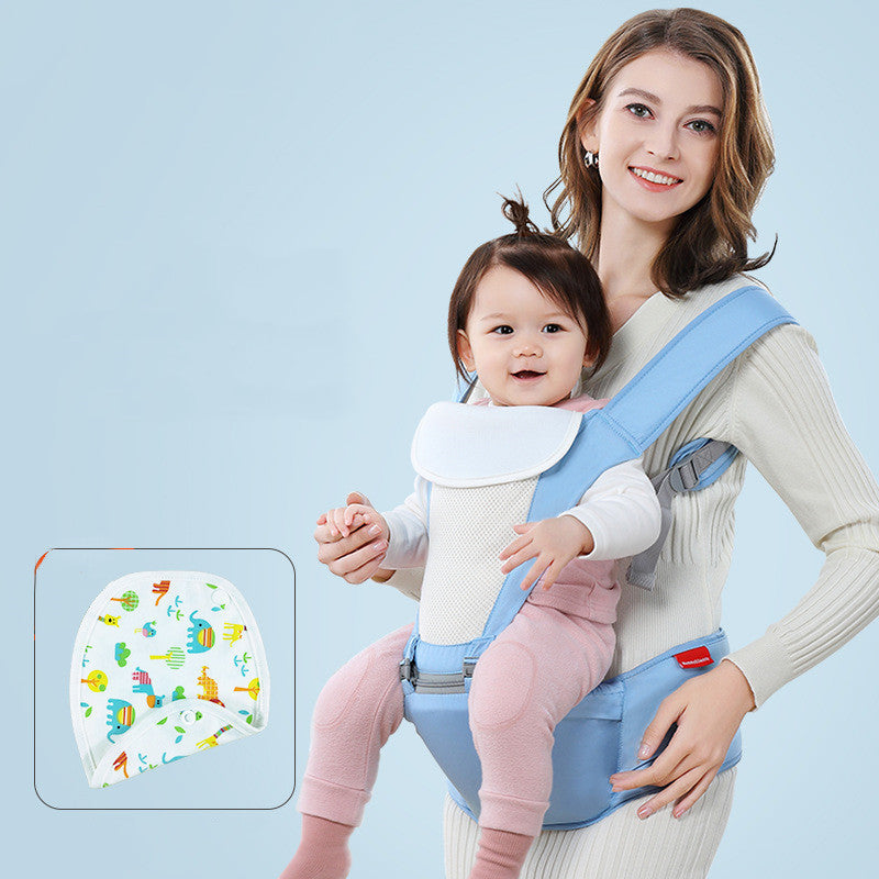 Four Seasons Breathable Baby Sling with Waist Stool – Comfort for Every Season - Little Dreamers Kingdom