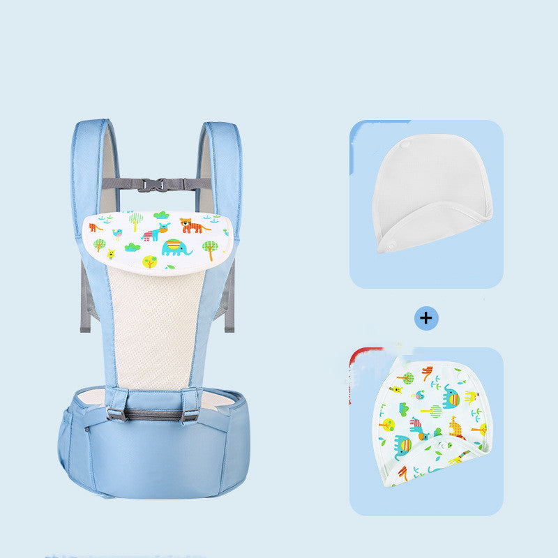 Four Seasons Breathable Baby Sling with Waist Stool – Comfort for Every Season - Little Dreamers Kingdom