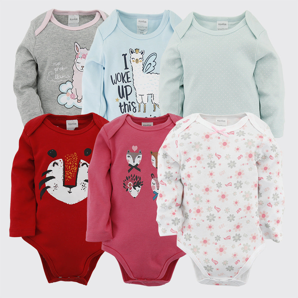 Cotton Llama Baby Romper