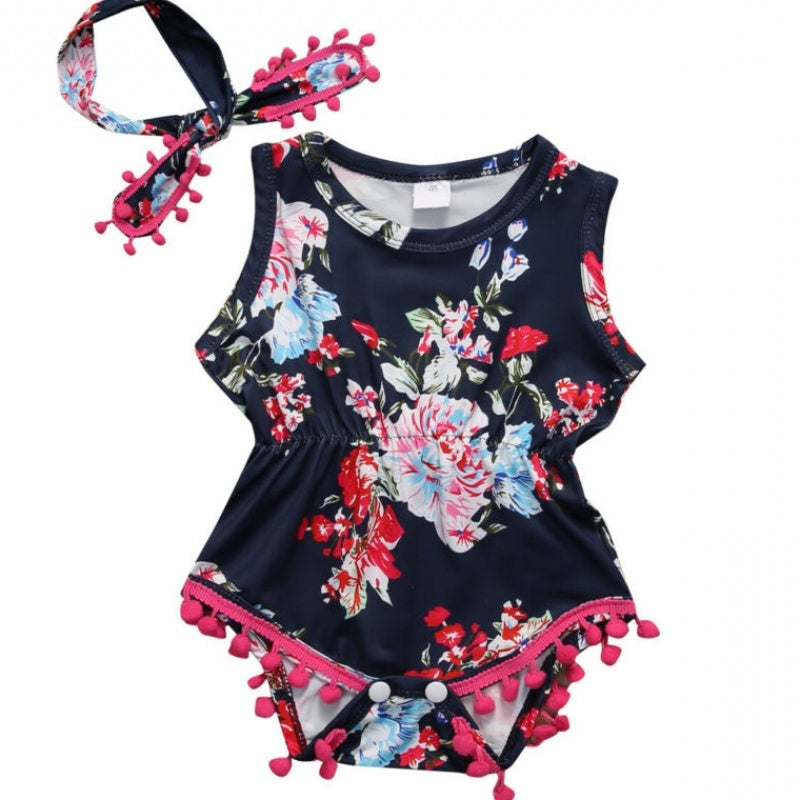 Blossom Breeze Baby Romper Set