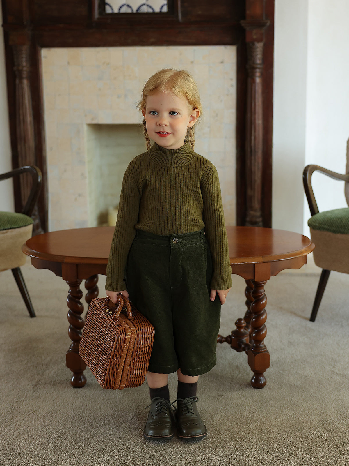 Girls’ Knit Turtleneck Sweater - Little Dreamers Kingdom