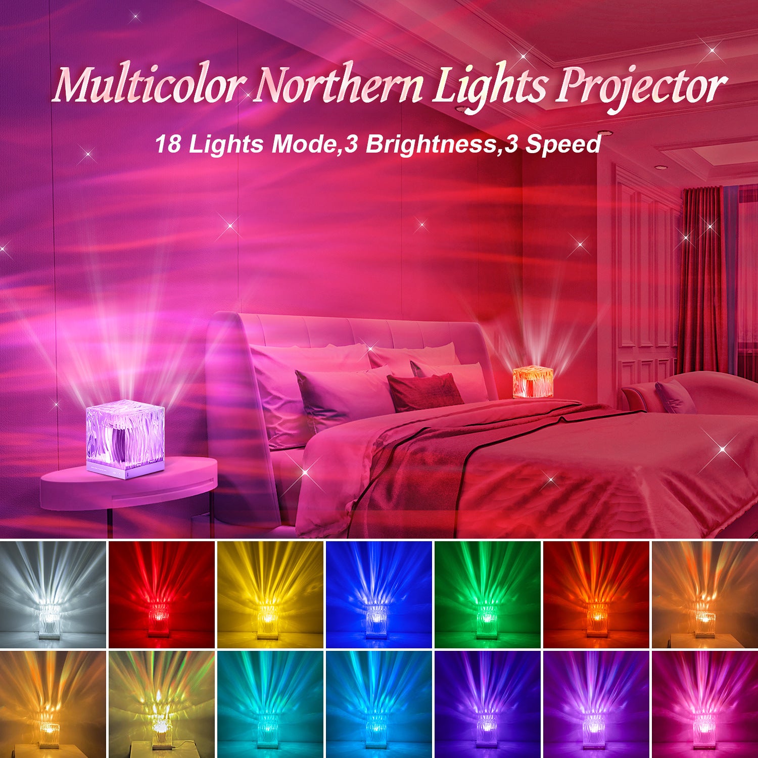 Northern Lights Water Ripple Projection Lamp – Create Your Dreamy Atmosphere - Little Dreamers Kingdom