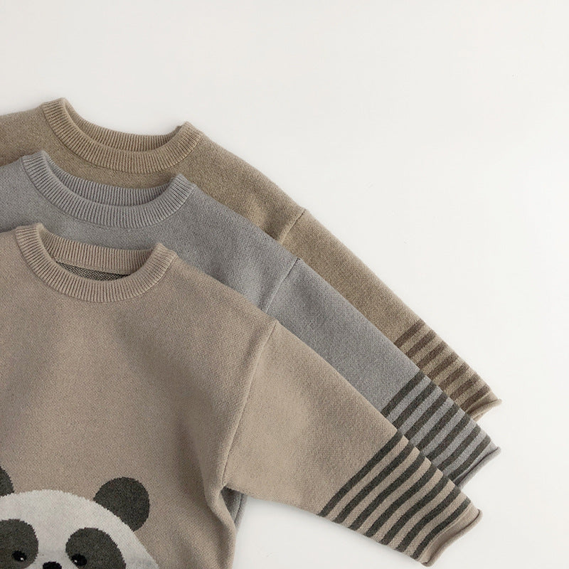 Animal Friends Knitted Sweater – Cozy, Cute & Playful - Little Dreamers Kingdom