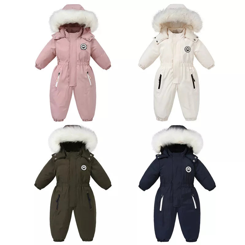 Baby Clothes Thicken Warm Jumpsuits Snowsuits - Little Dreamers Kingdom