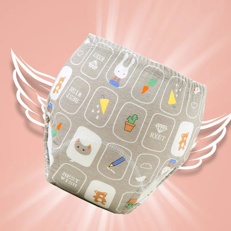 6-Layer Reusable Diapers – Waterproof Cotton Diaper Shorts for Boys and Girls - Little Dreamers Kingdom