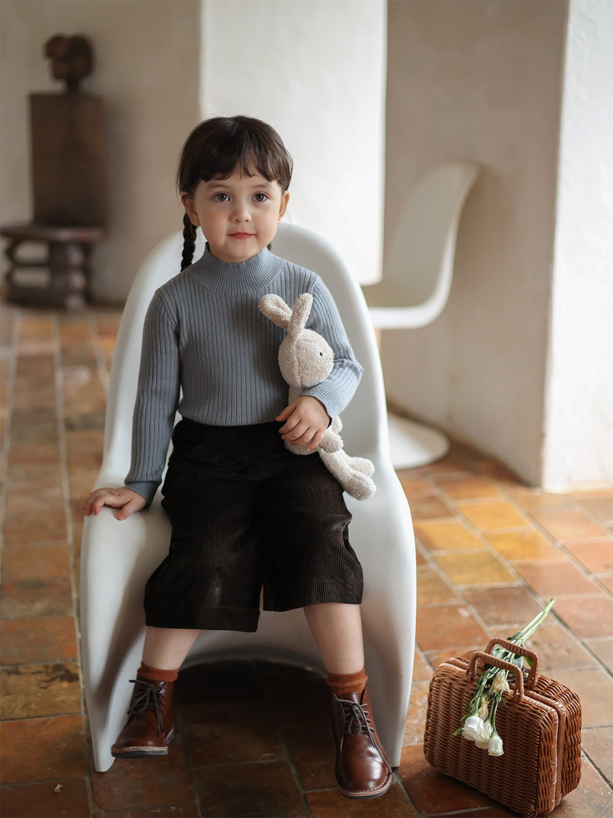Girls’ Knit Turtleneck Sweater - Little Dreamers Kingdom