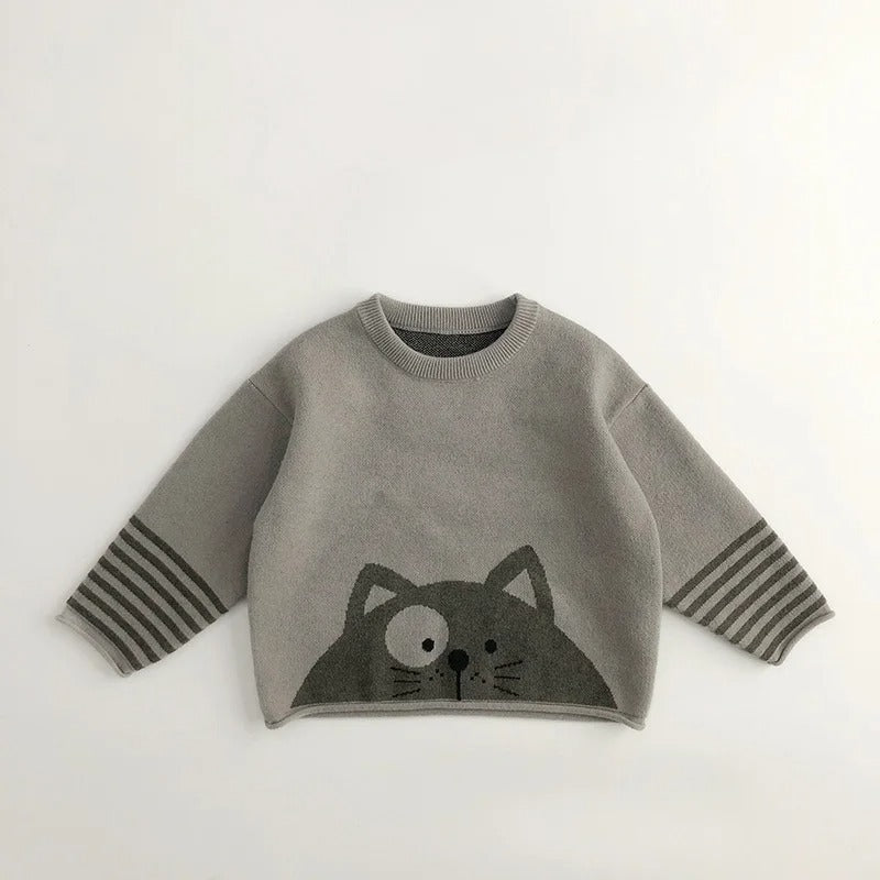 Animal Friends Knitted Sweater – Cozy, Cute & Playful - Little Dreamers Kingdom