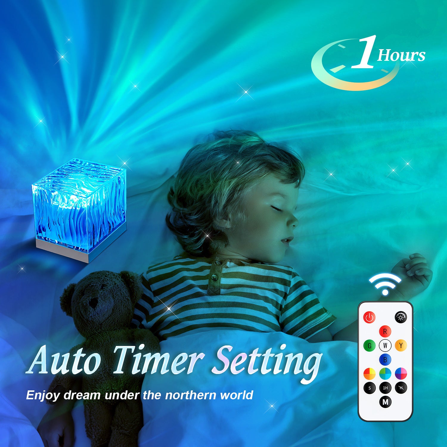 Northern Lights Water Ripple Projection Lamp – Create Your Dreamy Atmosphere - Little Dreamers Kingdom