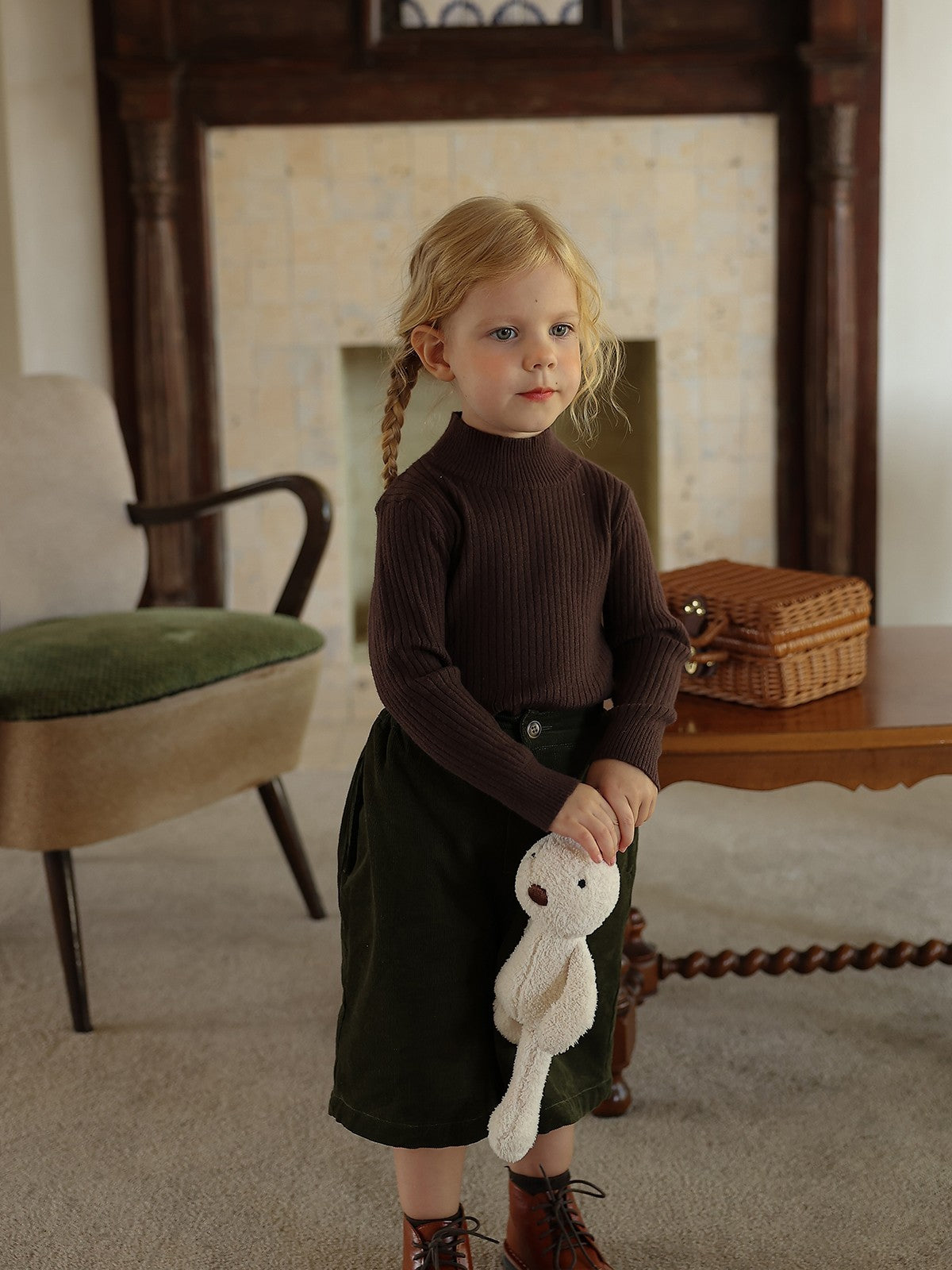 Girls’ Knit Turtleneck Sweater - Little Dreamers Kingdom