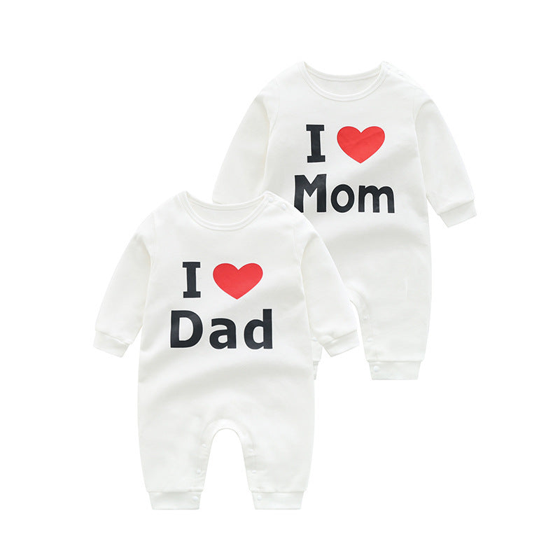 Newborn Baby "I love Mom/Dad" Onesie - Little Dreamers Kingdom