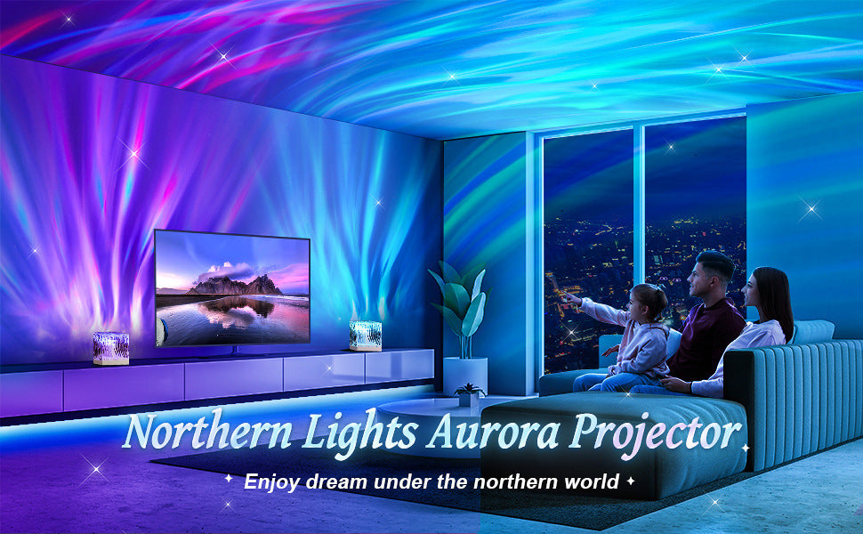 Northern Lights Water Ripple Projection Lamp – Create Your Dreamy Atmosphere - Little Dreamers Kingdom