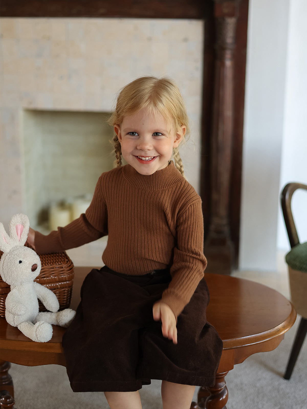 Girls’ Knit Turtleneck Sweater - Little Dreamers Kingdom