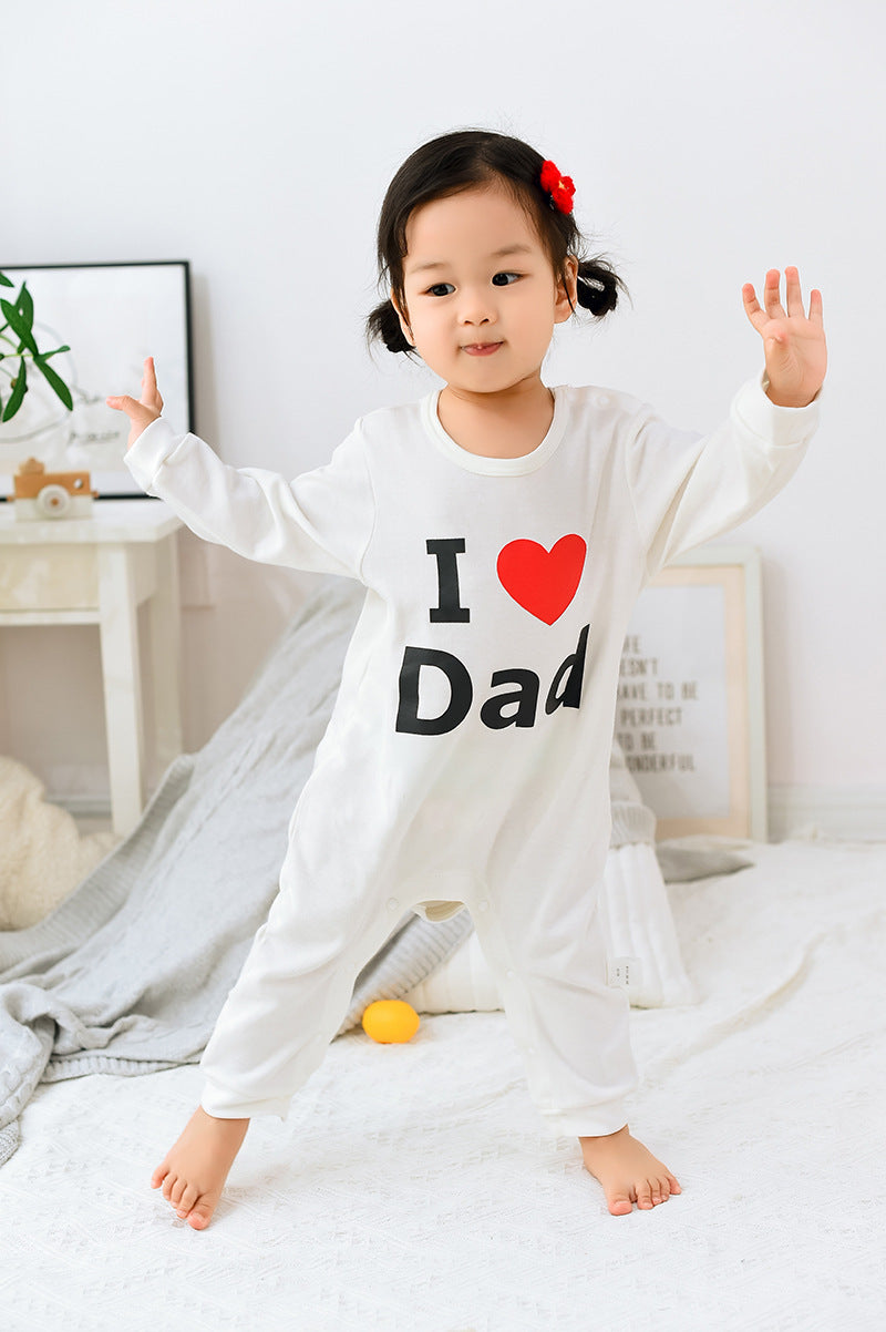 Newborn Baby "I love Mom/Dad" Onesie - Little Dreamers Kingdom
