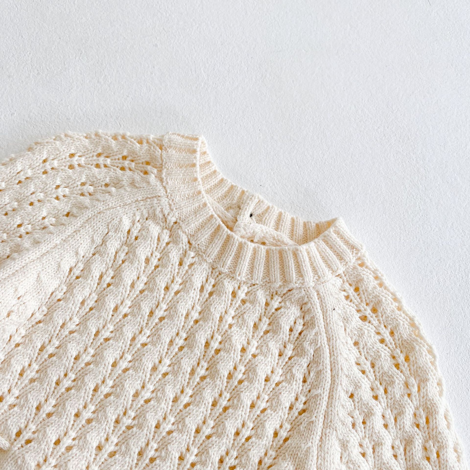 Baby Dress – Long Sleeve Knitted Dress with Hollow Waist & Girdle - Little Dreamers Kingdom