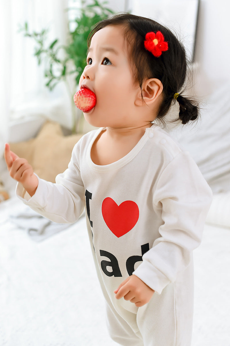 Newborn Baby "I love Mom/Dad" Onesie - Little Dreamers Kingdom