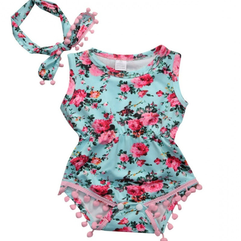Blossom Breeze Baby Romper Set