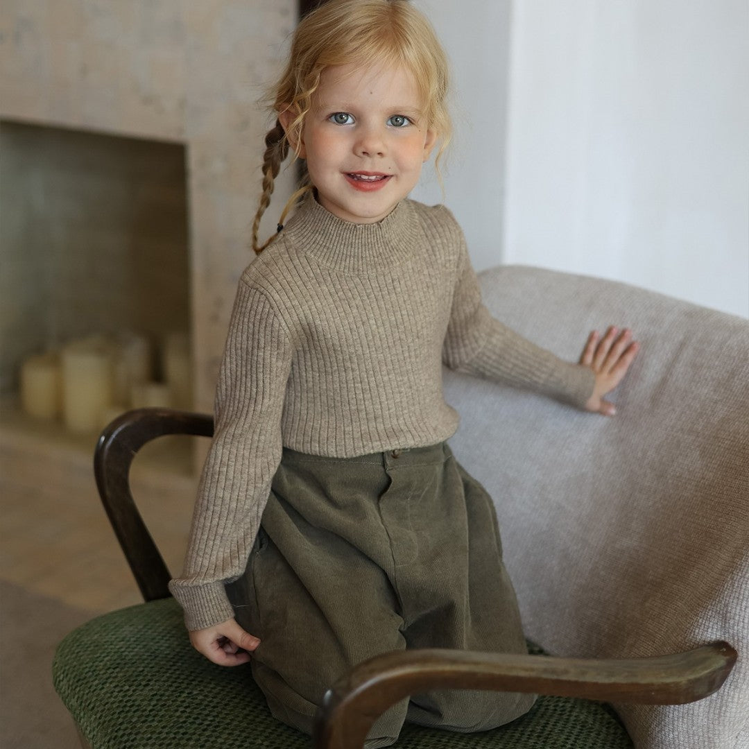 Girls’ Knit Turtleneck Sweater