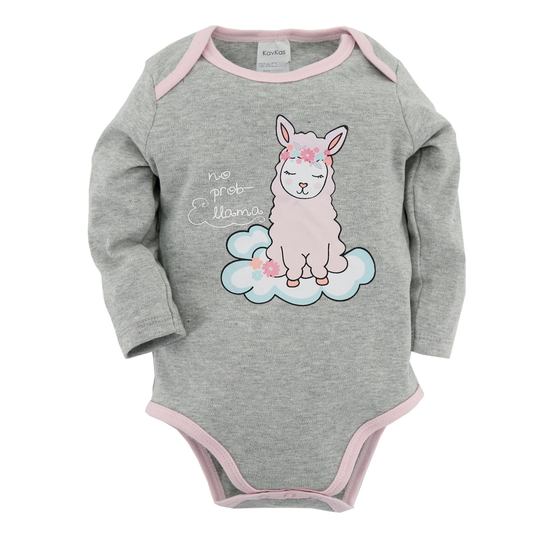 Cotton Llama Baby Romper