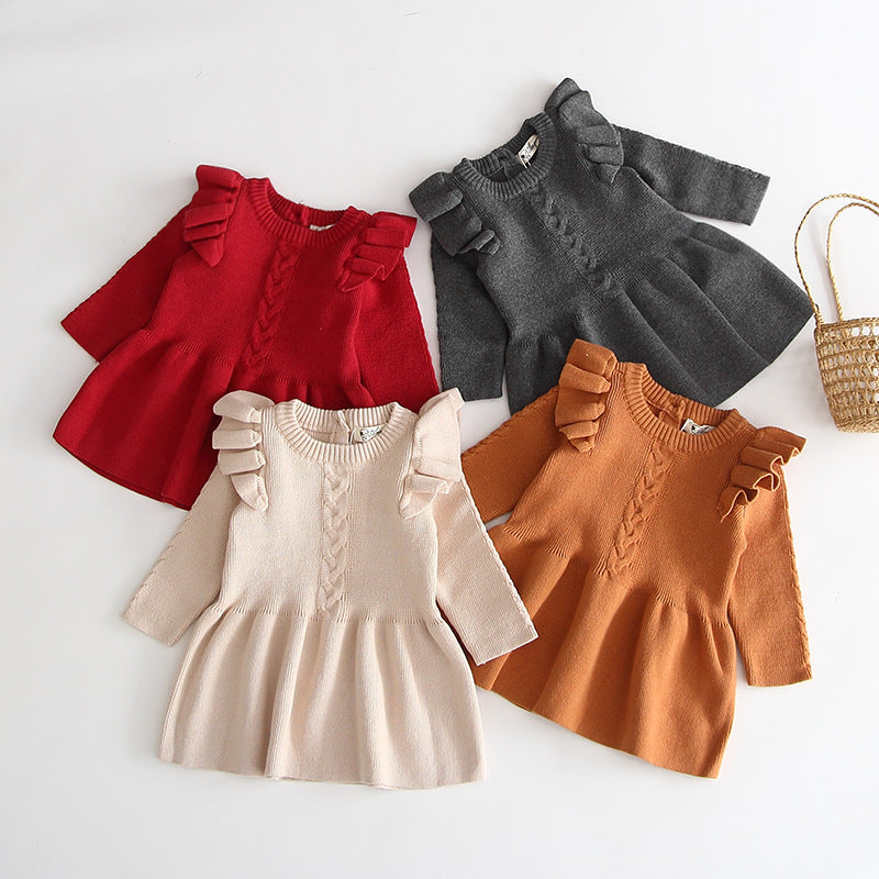 Baby Warm Knit Dress – Sweet Comfort & Timeless Style