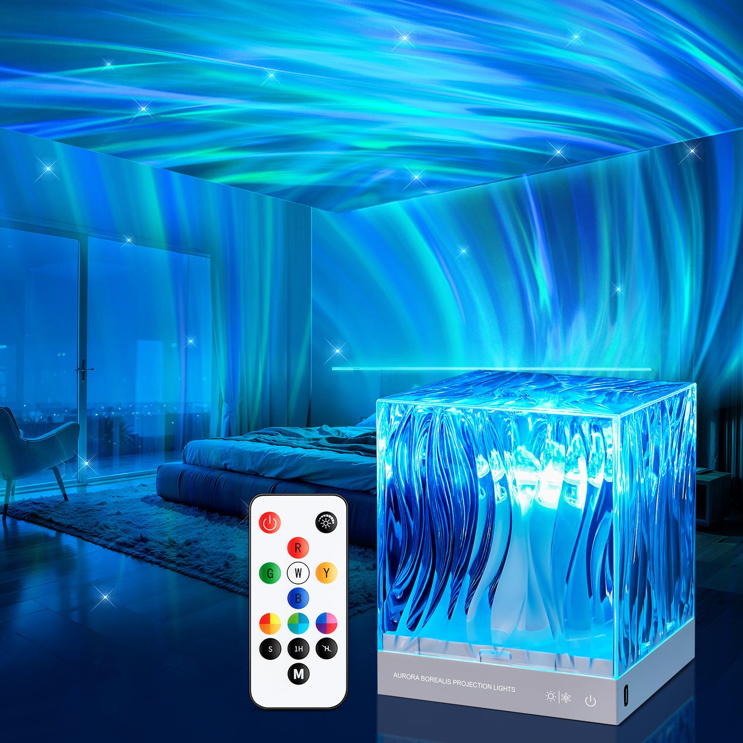 Northern Lights Water Ripple Projection Lamp – Create Your Dreamy Atmosphere