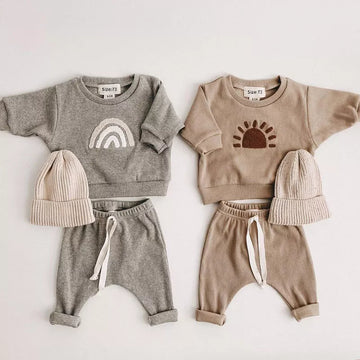 Spring Autumn Baby Boy Girls Clothes Cotton Girl Clothing Sets